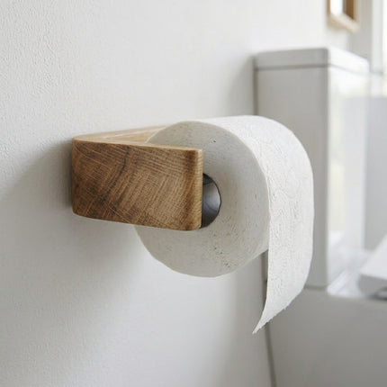 Toiletpapirholder i træ – to monteringsmuligheder