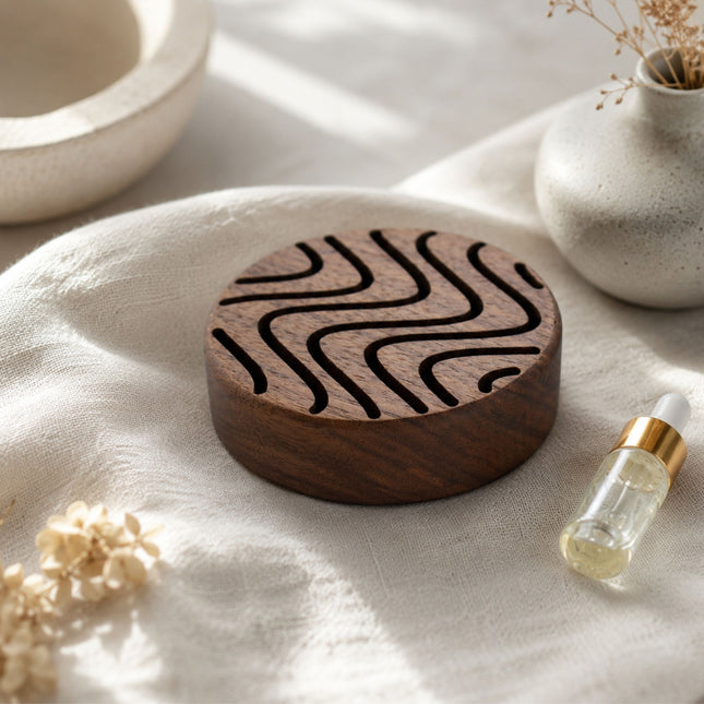 Natürlicher Holz-Diffusor für ätherische Öle, Walnuss