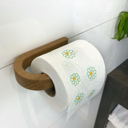 Minimalist wooden toilet paper holder, aesthetic toilet paper holder, wall mounted toilet paper holder, modern toilet paper display