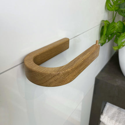 Minimalist wooden toilet paper holder, aesthetic toilet paper holder, wall mounted toilet paper holder, modern toilet paper display