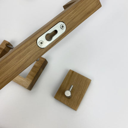 Minimalist Wooden Towel Holder, Long Bath Towel Rack, Handmade Functional Bathroom Rack in Scandinavian style, New Home Gift,