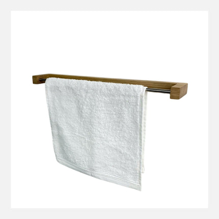 Minimalist Wooden Towel Holder, Long Bath Towel Rack, Handmade Functional Bathroom Rack in Scandinavian style, New Home Gift,