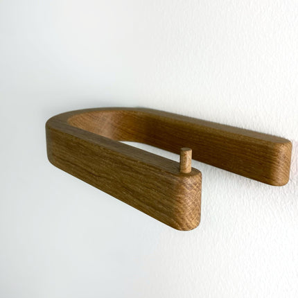 Minimalist wooden toilet paper holder, aesthetic toilet paper holder, wall mounted toilet paper holder, modern toilet paper display