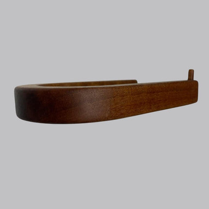 Minimalist mahogany toilet paper holder, aesthetic toilet paper holder, wall mounted toilet paper holder, modern toilet paper display