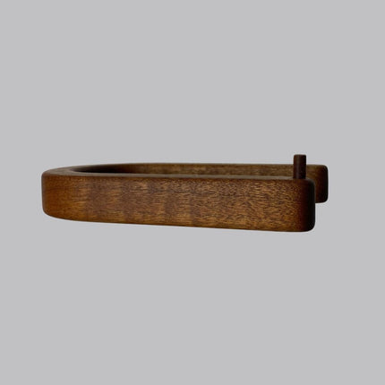 Minimalist mahogany toilet paper holder, aesthetic toilet paper holder, wall mounted toilet paper holder, modern toilet paper display