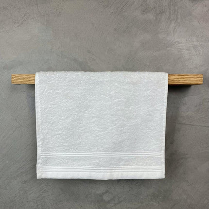 Minimalist Wooden Towel Holder, Oak Long Bath Towel Rack, Handmade Functional Bathroom Rack in Scandinavian style, New Home Gift,