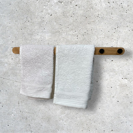 Modern Wooden Towel Holder, Long Bath Towel Rack, Handmade Functional Bathroom Rack in Scandinavian style, New Home Gift,