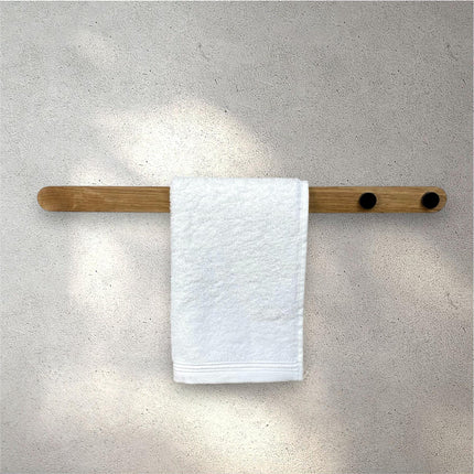 Modern Wooden Towel Holder, Long Bath Towel Rack, Handmade Functional Bathroom Rack in Scandinavian style, New Home Gift,