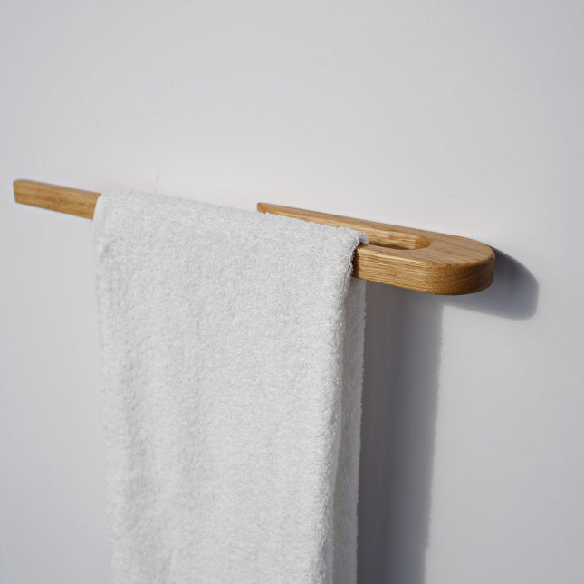 Minimalist bathroom oak wooden Towel Holder,  Bath Towel Rack, New Home Gift, Functional Scandinavian Style Bathroom Rack, towelholder