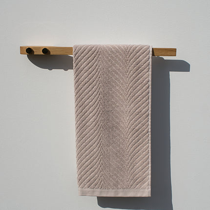 Porte-serviettes moderne en bois pour la salle de bain