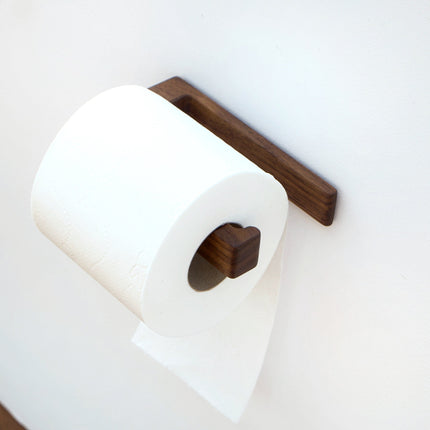 uchwyt na papier z drewna orzecha amerykanskiego, nowoczesny minimalistyczny styl