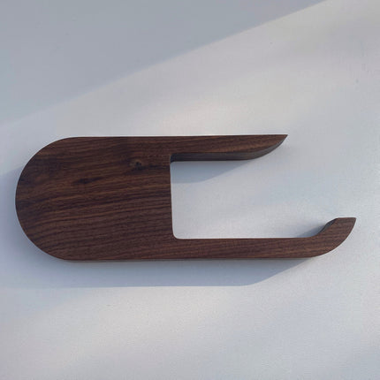 półka na papier toaletowy, orzech amerykański, wieszak na papier toaletowy z półką