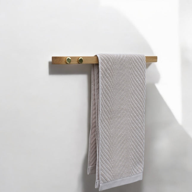 Porte-serviettes moderne en bois pour la salle de bain