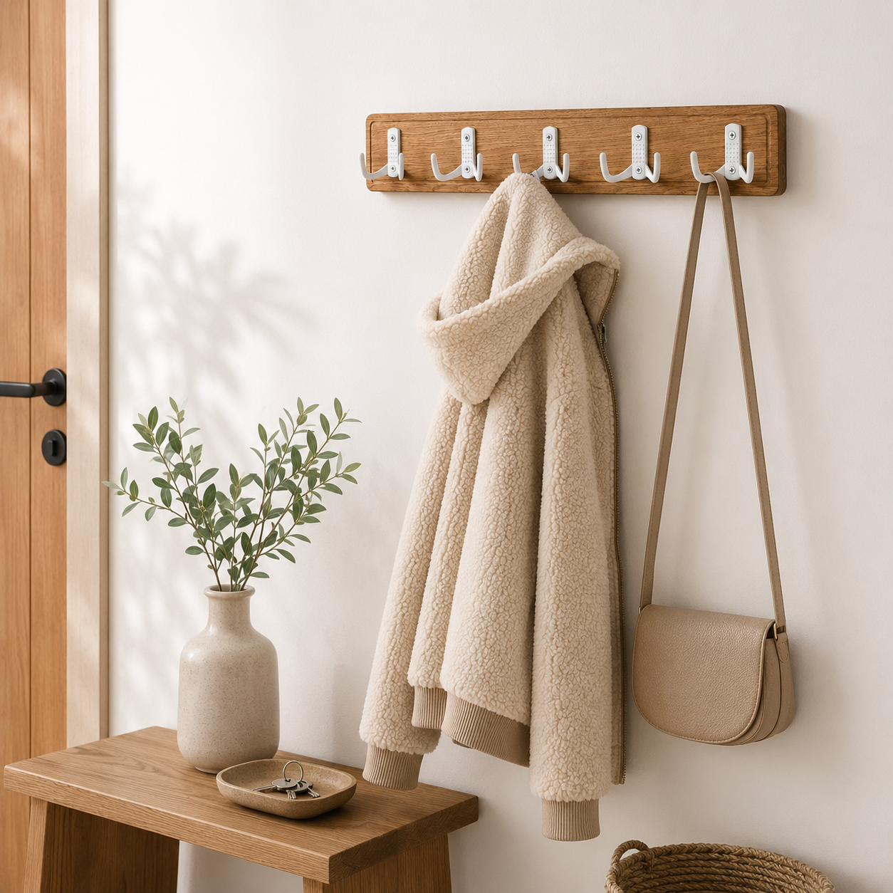 Eichen-Garderobe für den Flur 50 cm